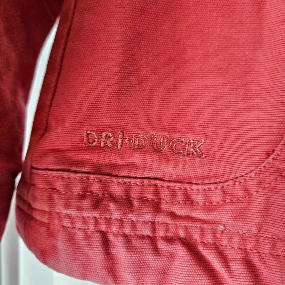 Dri Duck For Her Laurel Canvas Full Zip Jacket Womens Large Pink Cotton Utility - Picture 3 of 9